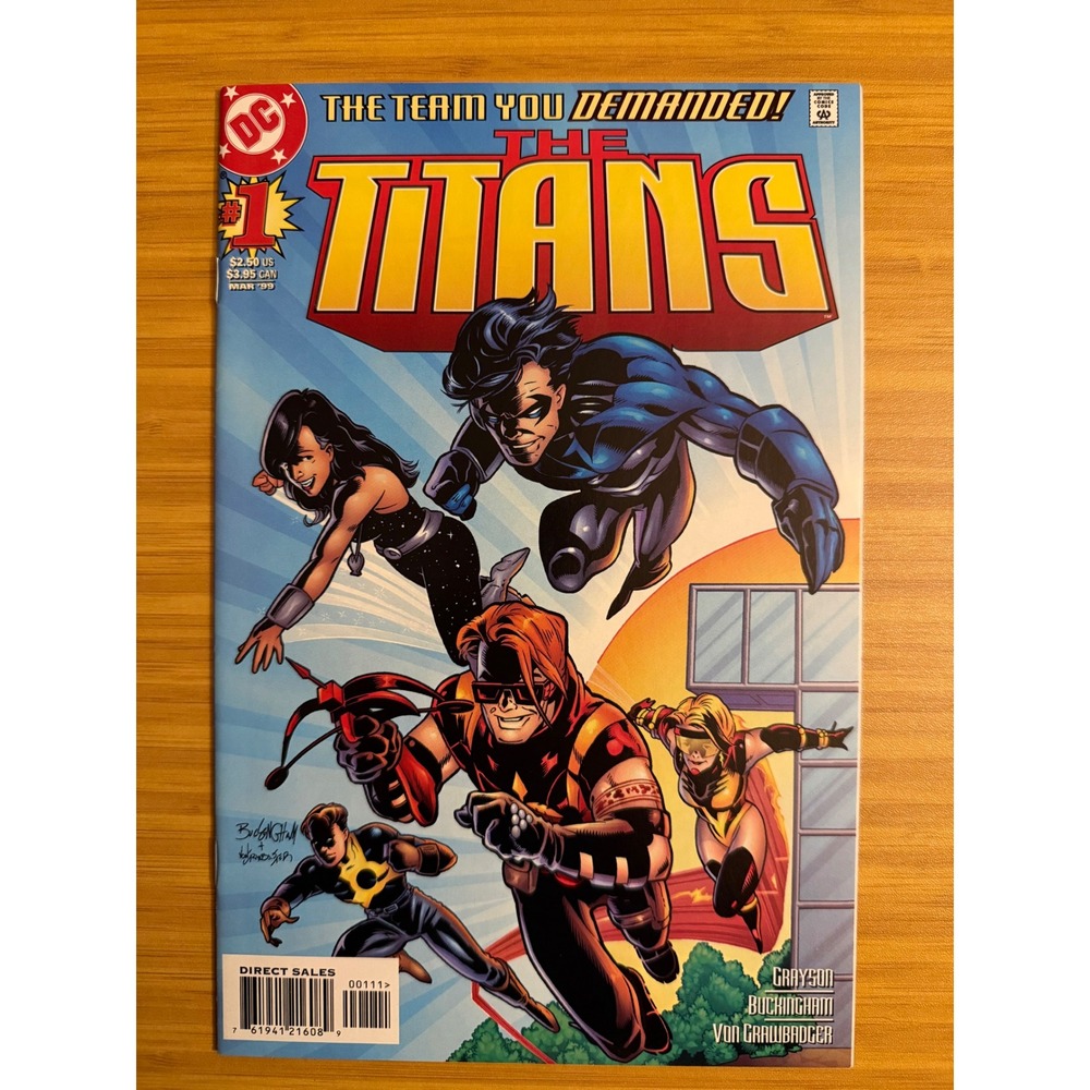 DC Comics The Titans 1 Comic Book 1999 Grayson Buckingham Von Grawbadger